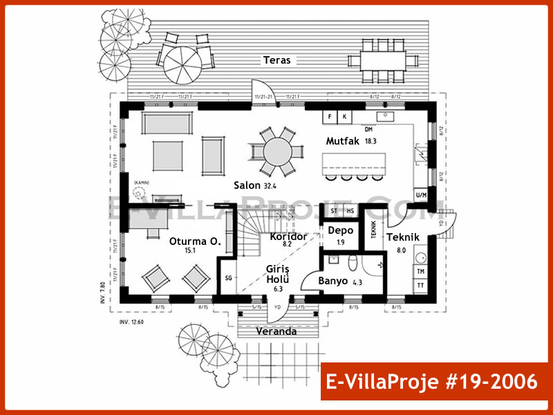 Ev Villa Proje #19 - 2006 Çelik Ev Projesi - Görsel 2