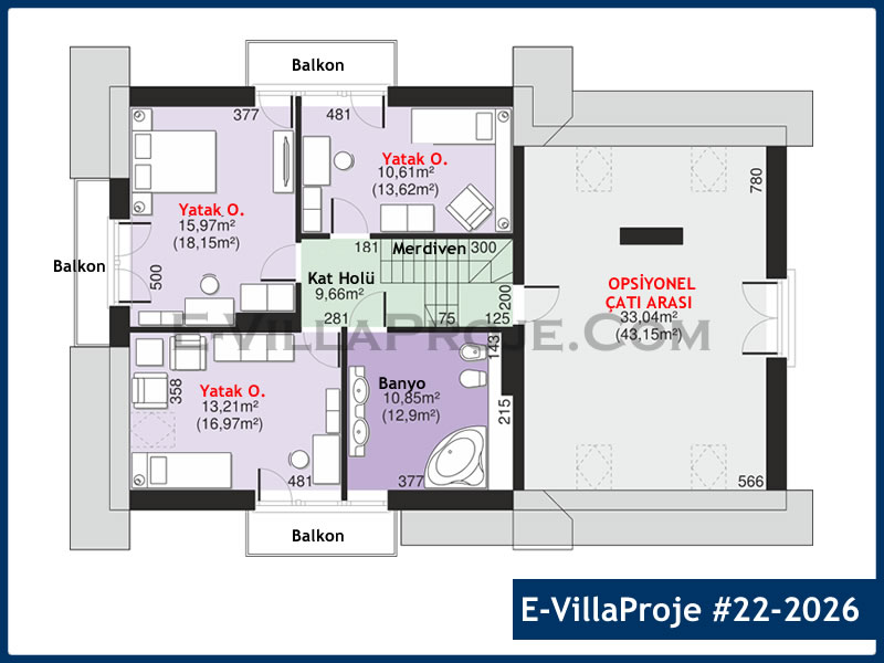Ev Villa Proje #22 - 2026 Çelik Ev Projesi - Görsel 3