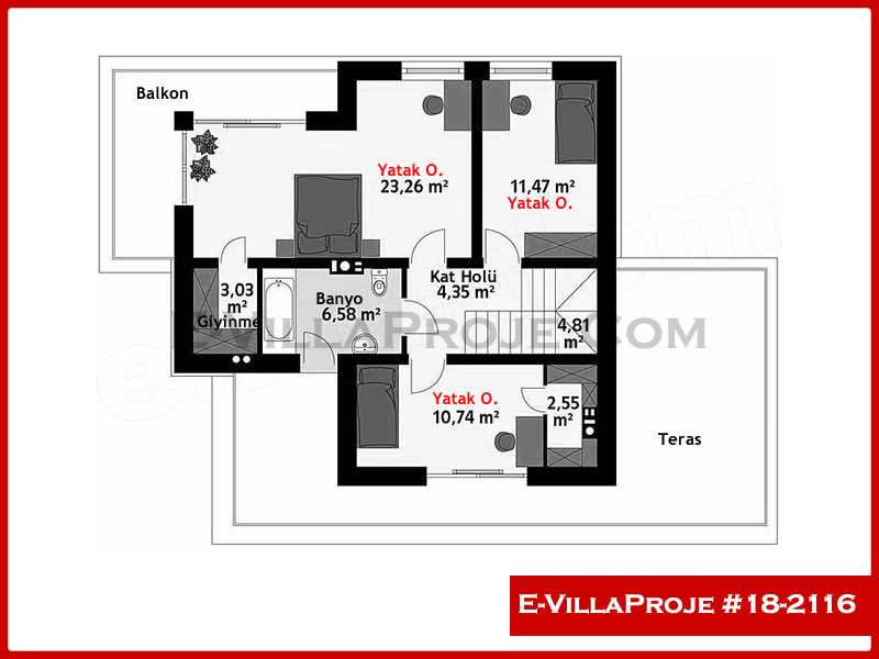 Ev Villa Proje #18 - 2116 Çelik Ev Projesi - Görsel 3
