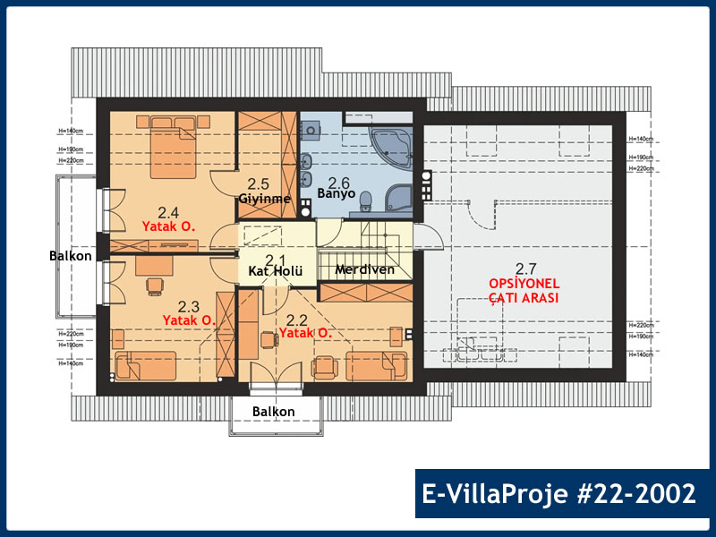 Ev Villa Proje #22 - 2002 Çelik Ev Projesi - Görsel 3