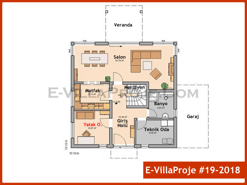 Ev Villa Proje #19 - 2018 Çelik Ev Projesi - Görsel 2