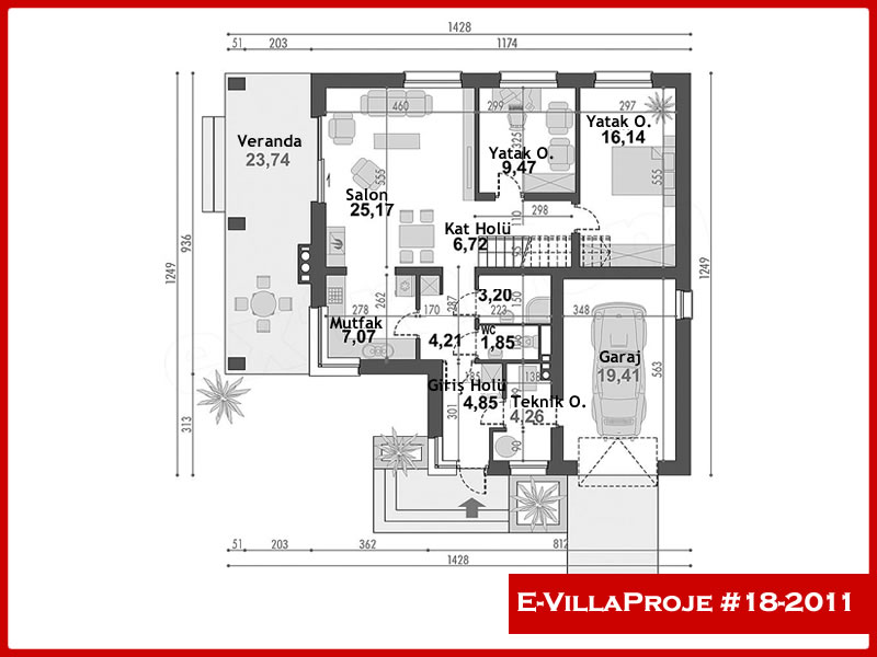 Ev Villa Proje #18 - 2011 Çelik Ev Projesi - Görsel 2