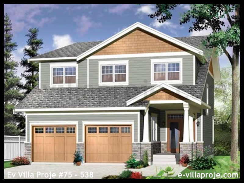 Ev Villa Proje #75 - 538 Çelik Villa Modeli ve 3D Tasarımı
