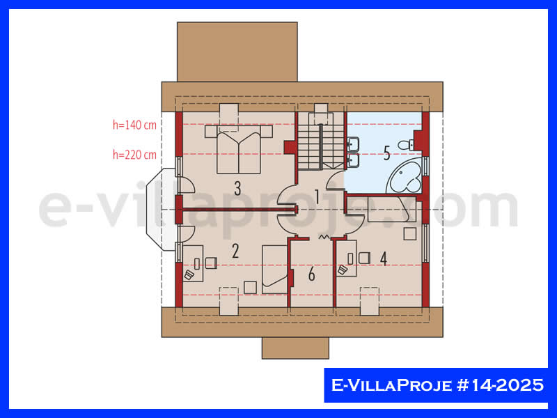 Ev Villa Proje #14 - 2025 Çelik Ev Projesi - Görsel 3