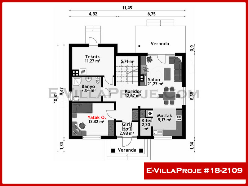 Ev Villa Proje #18 - 2109 Çelik Ev Projesi - Görsel 2