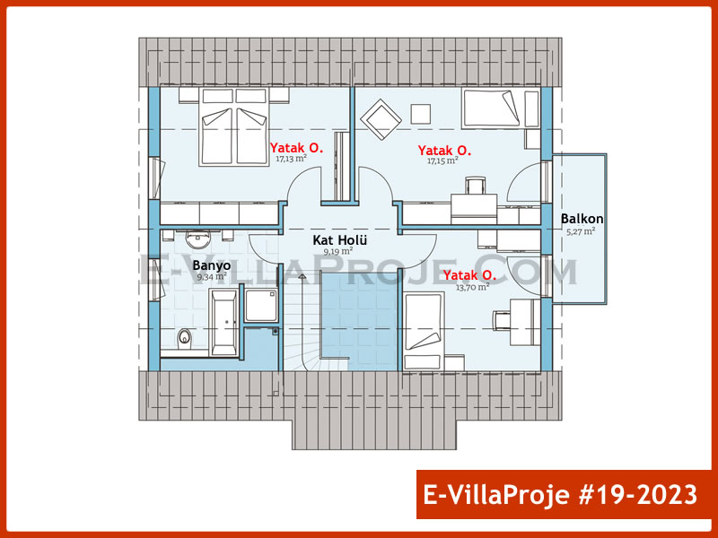 Ev Villa Proje #19 - 2023 Çelik Ev Projesi - Görsel 3