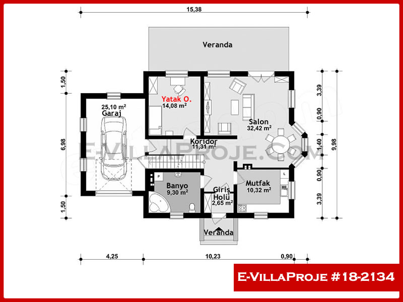 Ev Villa Proje #18 - 2134 Çelik Ev Projesi - Görsel 2