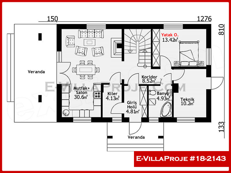 Ev Villa Proje #18 - 2143 Çelik Ev Projesi - Görsel 2