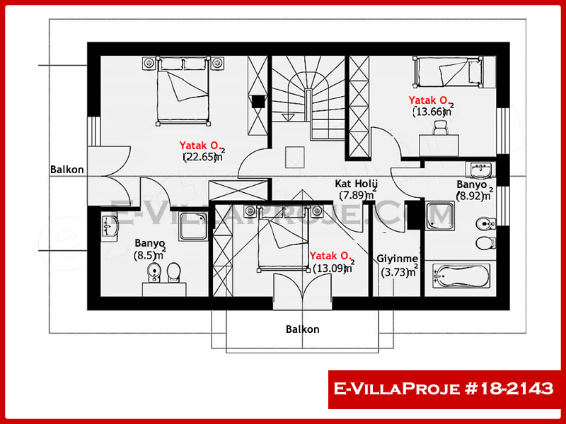 Ev Villa Proje #18 - 2143 Çelik Ev Projesi - Görsel 3