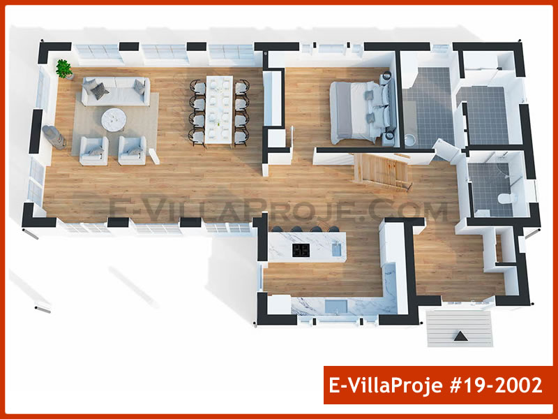 Ev Villa Proje #19 - 2002 Çelik Ev Projesi - Görsel 7