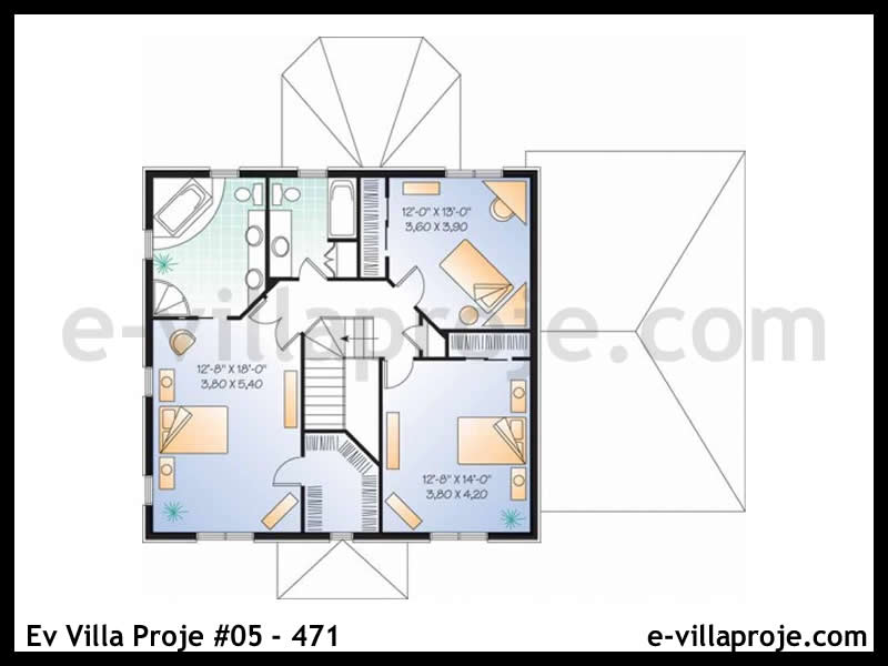 Ev Villa Proje #05 - 471 Çelik Ev Projesi - Görsel 3