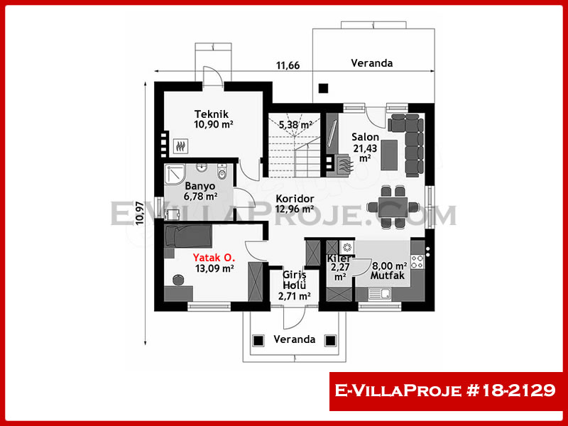 Ev Villa Proje #18 - 2129 Çelik Ev Projesi - Görsel 2