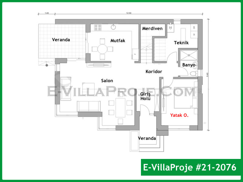 Ev Villa Proje #21 - 2076 Çelik Ev Projesi - Görsel 2