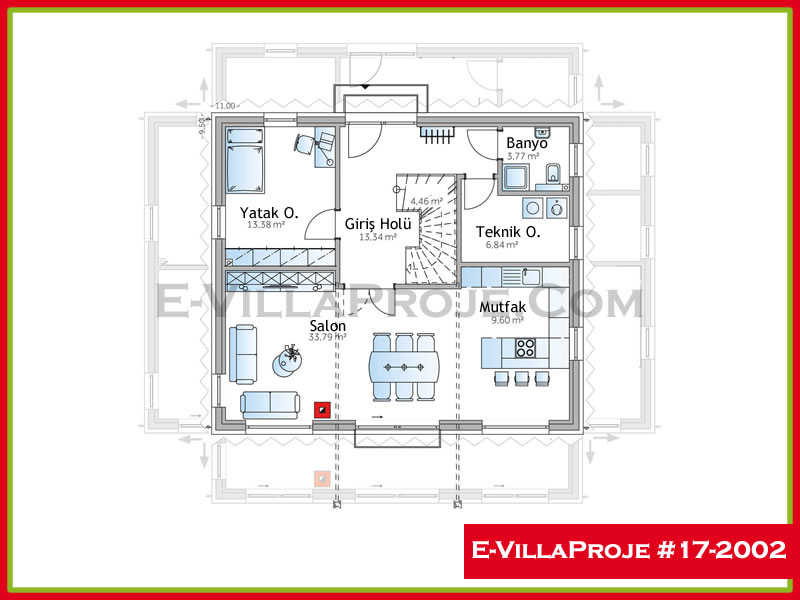 Ev Villa Proje #17 - 2002 Çelik Ev Projesi - Görsel 2