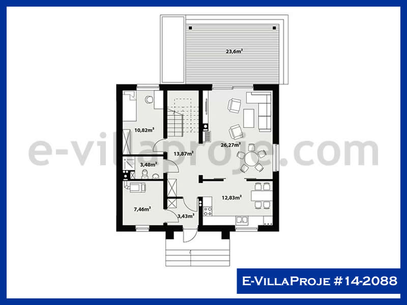 Ev Villa Proje #14 - 2088 Çelik Ev Projesi - Görsel 2