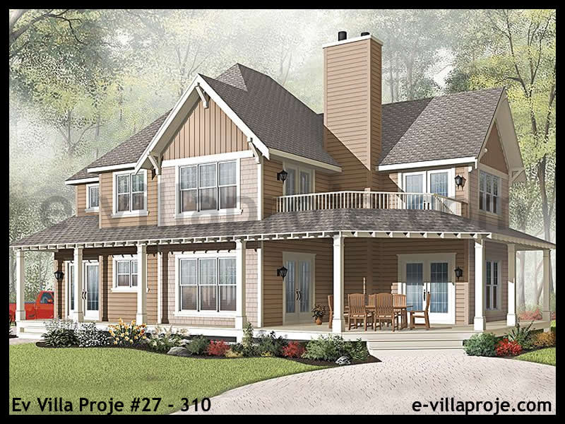 Ev Villa Proje #27 - 310 Çelik Villa Projesi 3D Mimari Tasarımı