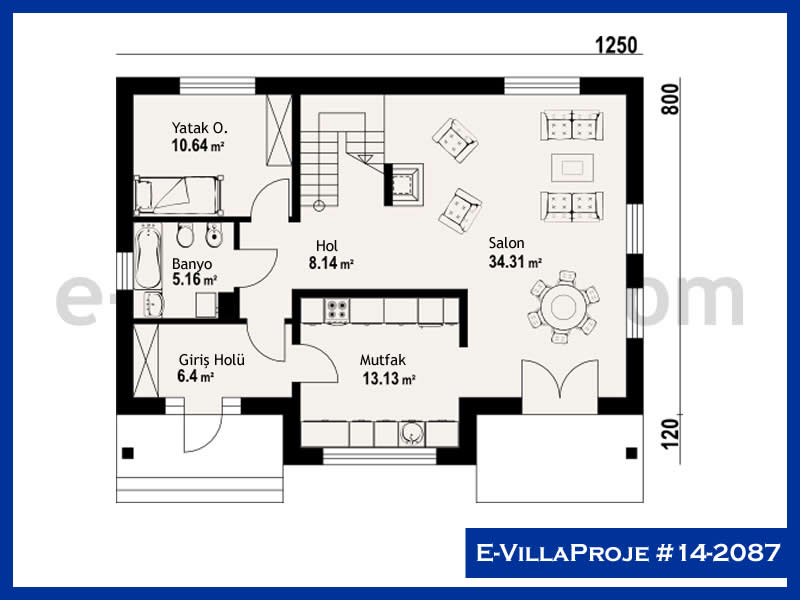 Ev Villa Proje #14 - 2087 Çelik Ev Projesi - Görsel 2