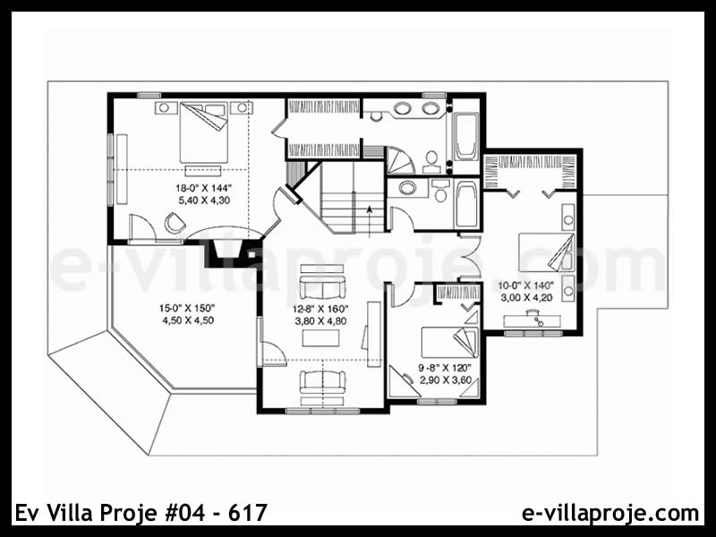 Ev Villa Proje #04 - 617 Çelik Ev Projesi - Görsel 3