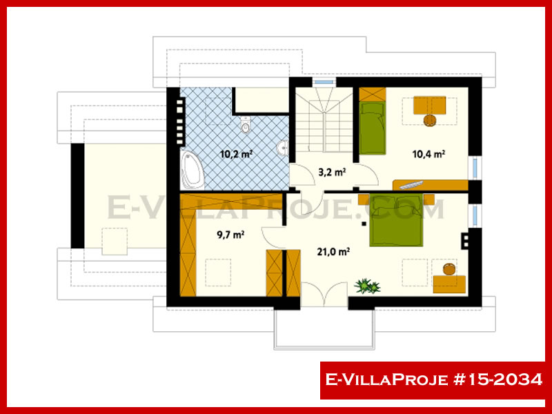 Ev Villa Proje #15 - 2034 Çelik Ev Projesi - Görsel 3