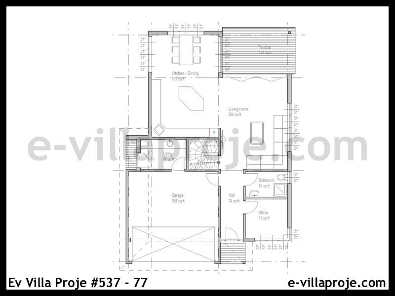 Ev Villa Proje #537 - 77 Çelik Ev Projesi - Görsel 2