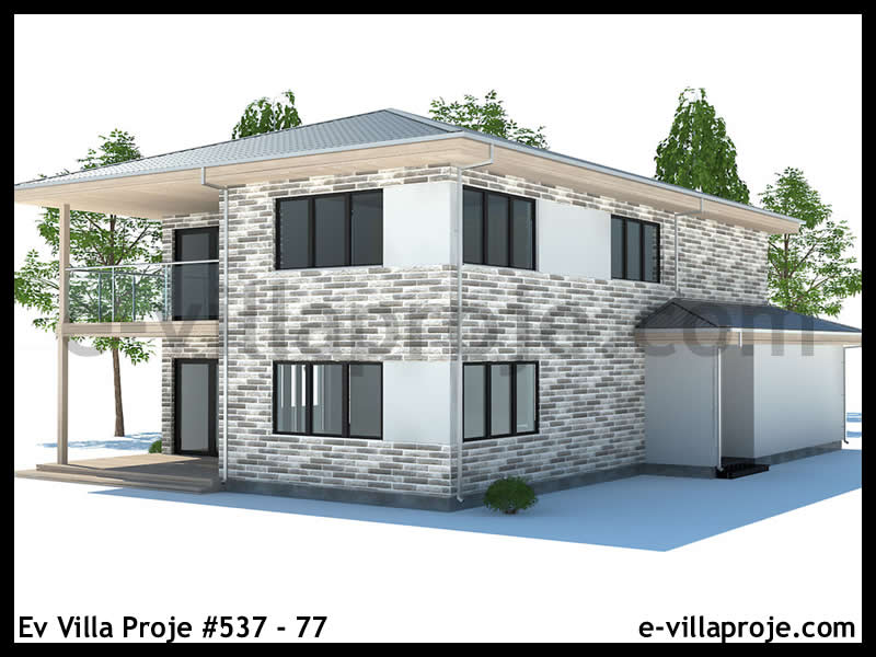 Ev Villa Proje #537 - 77 Çelik Ev Projesi - Görsel 6