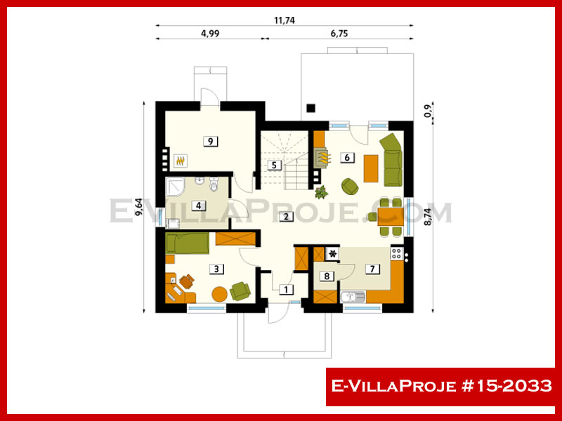 Ev Villa Proje #15 - 2033 Çelik Ev Projesi - Görsel 2