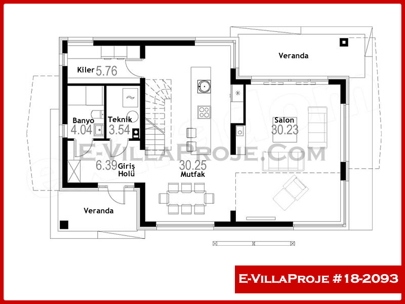 Ev Villa Proje #18 - 2093 Çelik Ev Projesi - Görsel 2