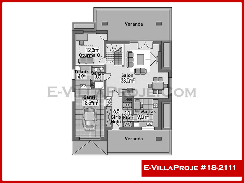 Ev Villa Proje #18 - 2111 Çelik Ev Projesi - Görsel 2
