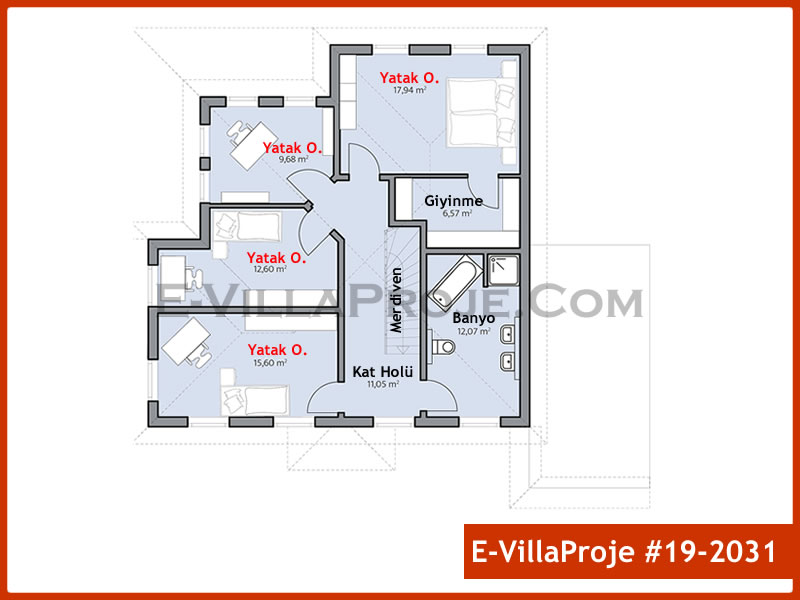 Ev Villa Proje #19 - 2031 Çelik Ev Projesi - Görsel 3