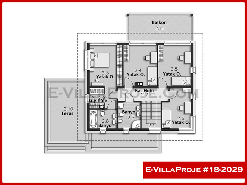 Ev Villa Proje #18 - 2029 Çelik Ev Projesi - Görsel 3