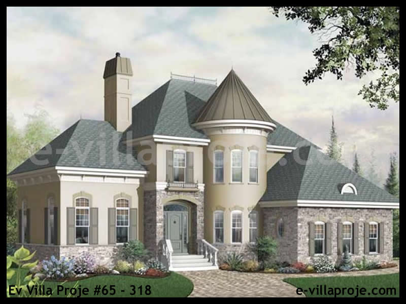 Ev Villa Proje #65 - 318 Çelik Villa Modeli ve 3D Tasarımı