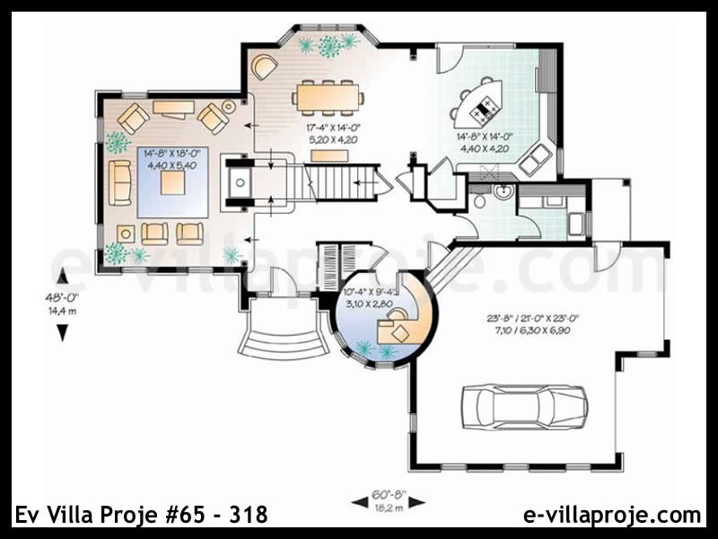 Ev Villa Proje #65 - 318 Çelik Ev Projesi - Görsel 2