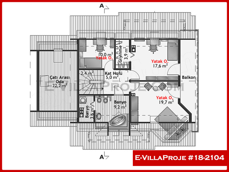 Ev Villa Proje #18 - 2104 Çelik Ev Projesi - Görsel 3