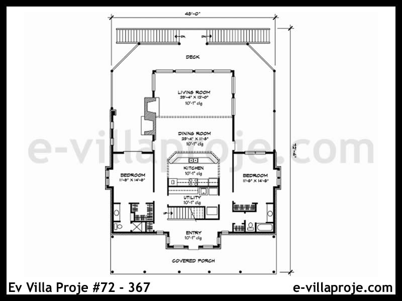 Ev Villa Proje #72 - 367 Çelik Ev Projesi - Görsel 2
