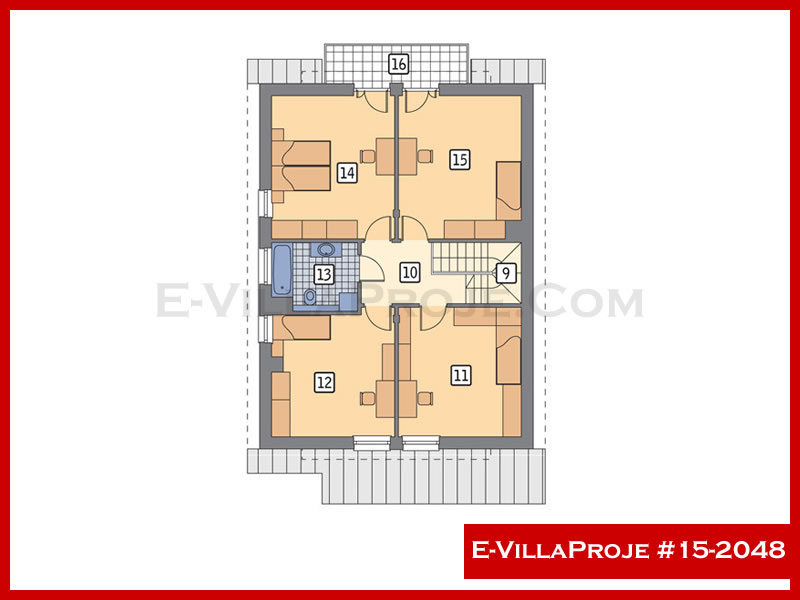 Ev Villa Proje #15 - 2048 Çelik Ev Projesi - Görsel 3