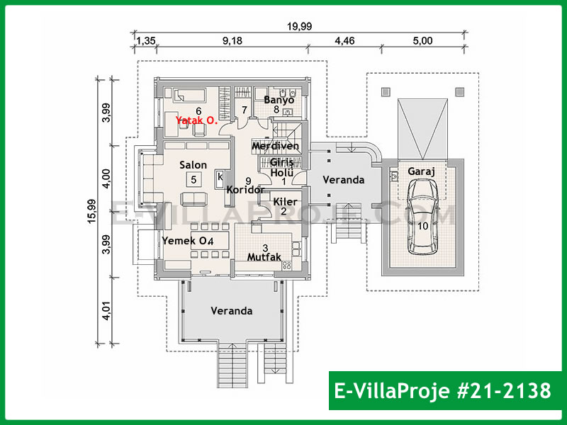 Ev Villa Proje #21 - 2138 Çelik Ev Projesi - Görsel 2