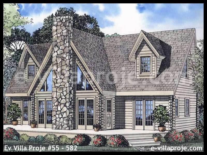 Ev Villa Proje #55 - 582 Çelik Villa Modeli ve 3D Tasarımı
