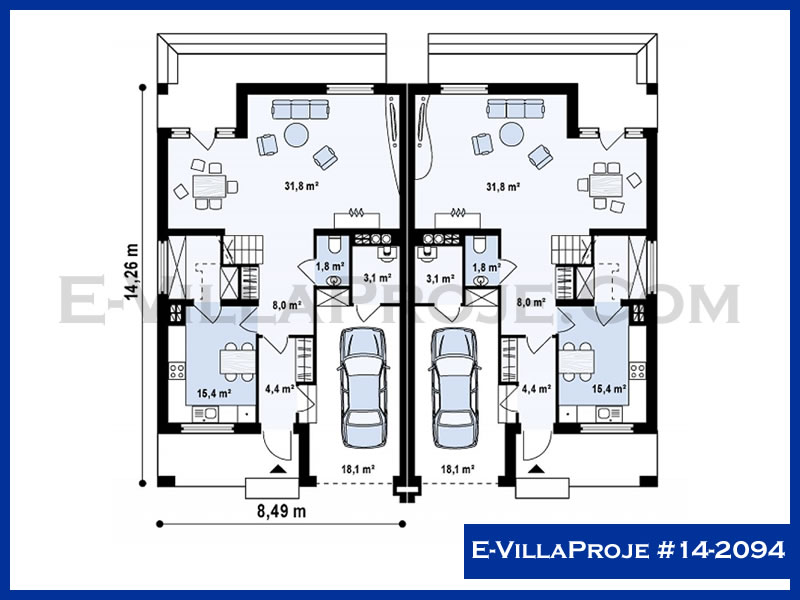 Ev Villa Proje #14 - 2094 Çelik Ev Projesi - Görsel 2