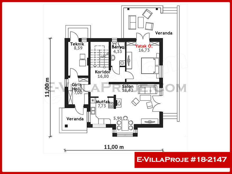 Ev Villa Proje #18 - 2147 Çelik Ev Projesi - Görsel 2