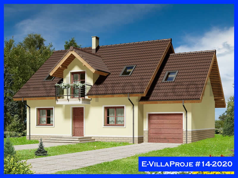 Ev Villa Proje #14 - 2020 Çelik Villa Projesi 3D Mimari Tasarımı