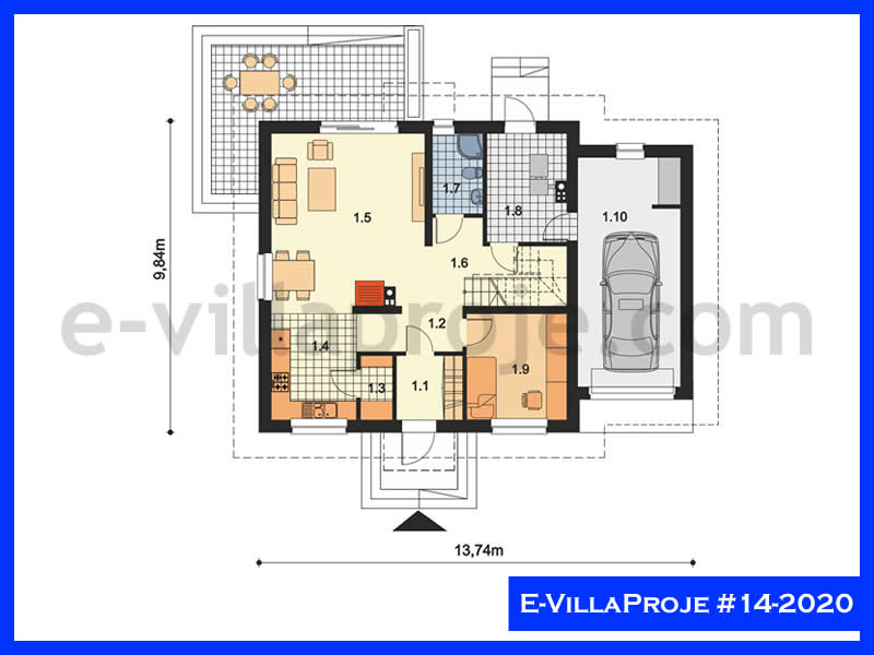 Ev Villa Proje #14 - 2020 Çelik Ev Projesi - Görsel 2