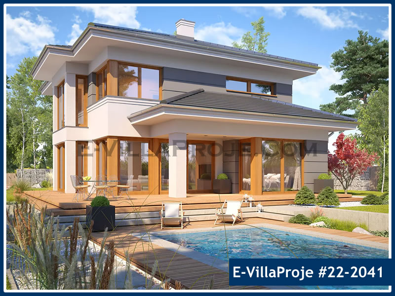 Ev Villa Proje #22 - 2041 Çelik Villa Modeli ve 3D Tasarımı