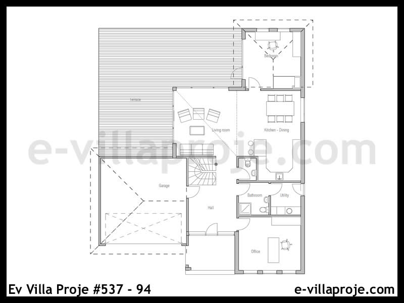 Ev Villa Proje #537 - 94 Çelik Ev Projesi - Görsel 2