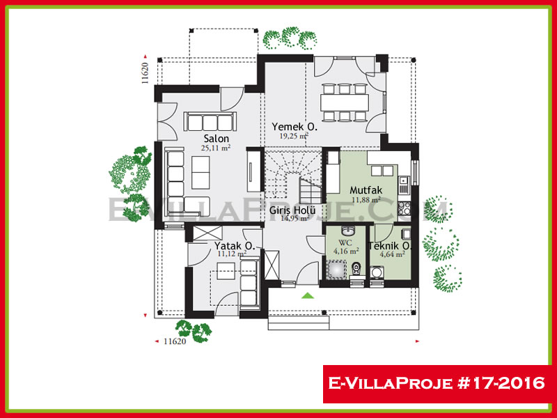 Ev Villa Proje #17 - 2016 Çelik Ev Projesi - Görsel 2