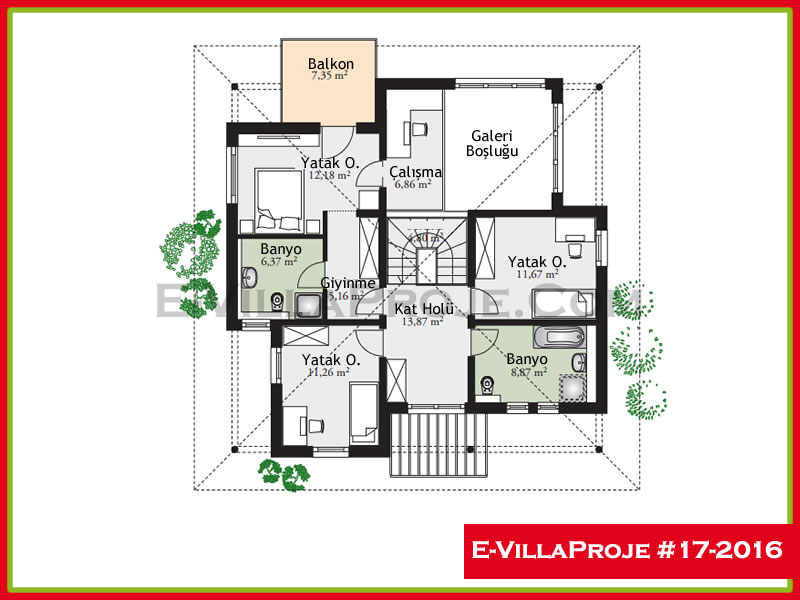 Ev Villa Proje #17 - 2016 Çelik Ev Projesi - Görsel 3