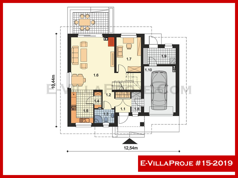 Ev Villa Proje #15 - 2019 Çelik Ev Projesi - Görsel 2