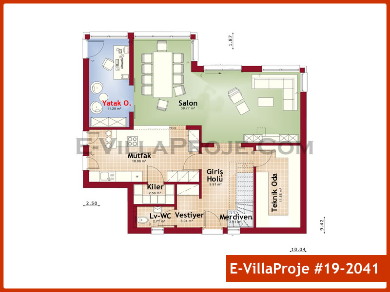 Ev Villa Proje #19 - 2041 Çelik Ev Projesi - Görsel 2