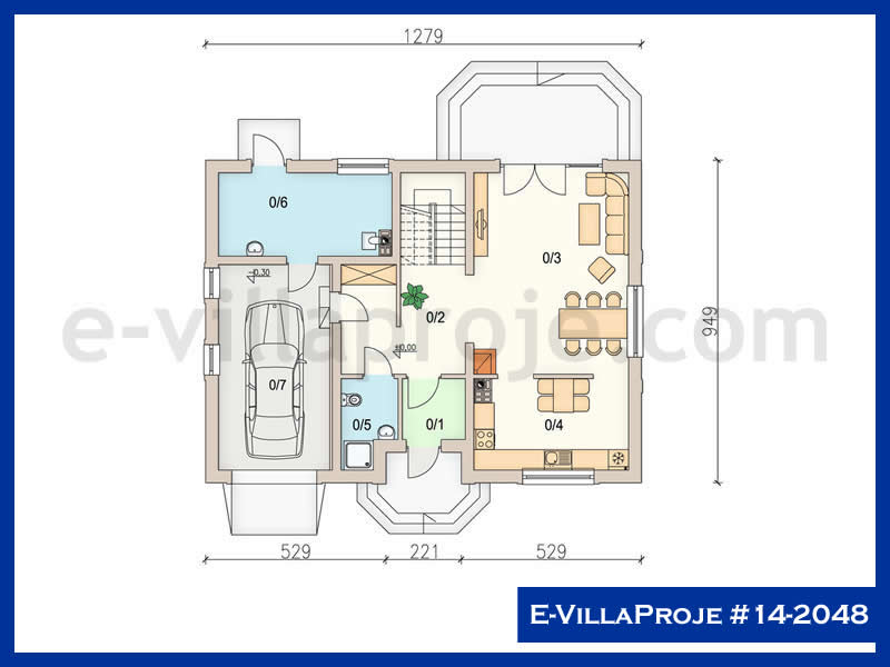 Ev Villa Proje #14 - 2048 Çelik Ev Projesi - Görsel 2