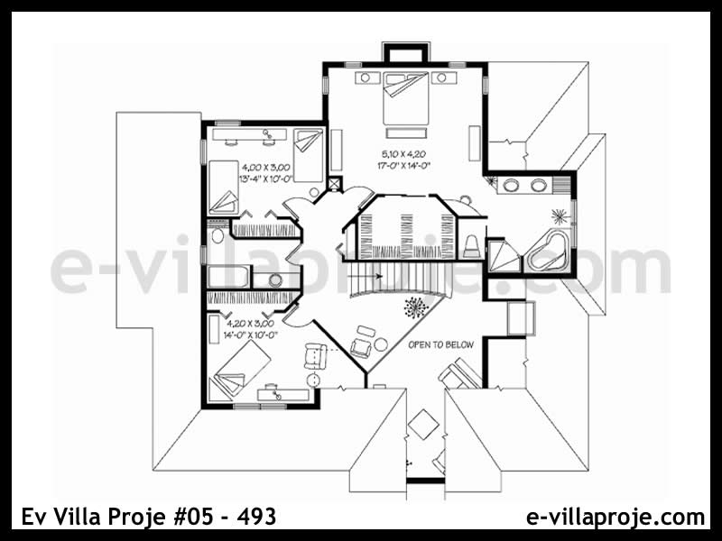 Ev Villa Proje #05 - 493 Çelik Ev Projesi - Görsel 3