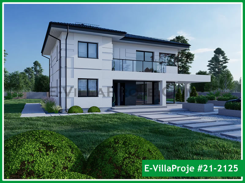 Ev Villa Proje #21 - 2125 Çelik Villa Modeli ve 3D Tasarımı